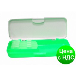 Пенал пластиковый с застежкой "Green", 8012 CF85558