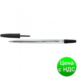 Ручка шариковая ECONOMIX STANDARD 0,5 мм. Корпус прозрачный, пишет черным E10117-01