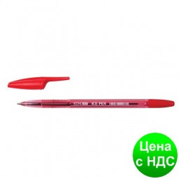Ручка шариковая ECONOMIX ICE PEN 0,5 мм. Корпус полупрозрачный, пишет красным E10186-03