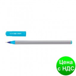 Ручка масляная ECONOMIX STRIPY 0,7 мм, пишет синим E10198-02
