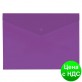 Папка-конверт А4 прозрачная на кнопке Economix, 180 мкм, фактура "глянець", фиолетовая E31301-12