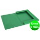 Папка-бокс пластиковая А4 на резинке Economix, 20 мм, фактура "діамант", зеленая E31401-04
