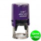Оснастка автомат., GRAFF 46040 HUMMER "GLOSSY" пластиковый, для печатки d 40 мм, фиолетовая с футляром GRF42103-12