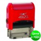 Оснастка автомат., GRAFF 4912 P3 "GLOSSY" пластиковый, для штампа 47х18 мм, красная GRF42105-03