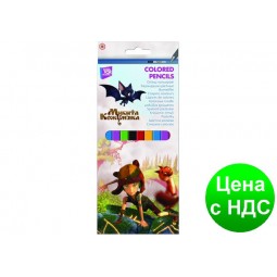 Карандаши цветные пластиковые "Микита Кожум’яка", 12 цветов NT08106