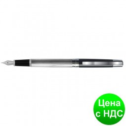 Ручка перьевая Toledo, корпус серебристо-черный O16016-65