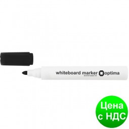 Маркер для белых досок OPTIMA,черный O16203-01