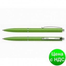Ручка шариковая автомат. SCHNEIDER К15 0,7 мм. корпус зеленый, пишет зеленим S3084