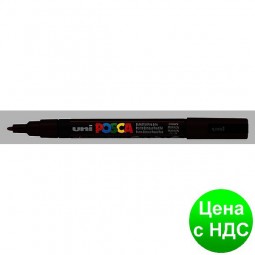 Маркер uni POSCA 0.9-1.3мм, черный PC-3M.Black