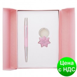 Набор подарочный "Star": ручка шариковая + брелок, розовый LS.122014-10