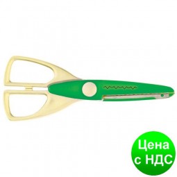 Ножницы "зиг-заг" 165мм, зеленый ZB.5020-04