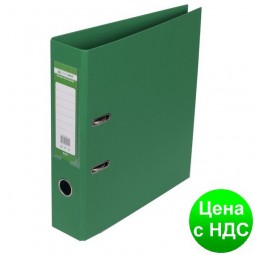 Регистратор ELITE двухстор. А4, 70мм, PP, зеленый, сборный BM.3001-04c