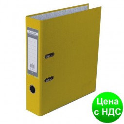 Регистратор LUX одност. JOBMAX А4, 50мм PP, желтый, сборный BM.3012-08c