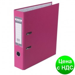 Регистратор LUX одност. JOBMAX А4, 70мм PP, розовый, сборный BM.3011-10c