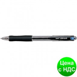 Ручка шарик. авт. uni LAKNOCK micro 0.5мм, черная SN-100.(05).Black
