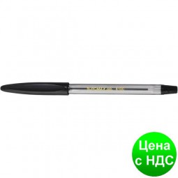 Ручка шариковая, черная (с рез. гриппом) BM.8100-02