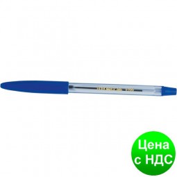 Ручка шариковая, синяя (с рез. гриппом) BM.8100-01