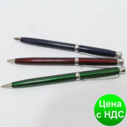 Ручка металлическая поворотная BAIXIN BP702 (серебро, синий, красный, фиолетовый)