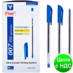 Ручка шариковая Flair "007 Ultra" (873) синяя