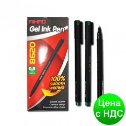 Ручка гелевая Aihao AH8620 "Zentel" зеленая