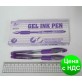 Ручка гелевая Tianjiao TZ-501B с грипом (фиолетовая)