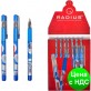 Ручка шариковая Radius Master синяя, с металлическим клипом, 10 шт.