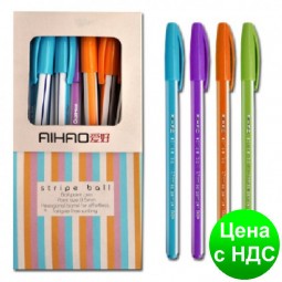 Ручка шариковая Aihao AH563-A синяя