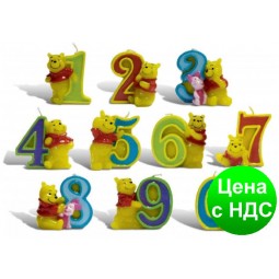 Свечи  цифры  (в торт)  Winni Pooh №4