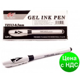 Ручка гелевая Tianjiao TZ-513 черная (аналог АН-801)