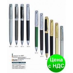 Ручка металлическая поворотная BAIXIN BP937 (золото+серебро)