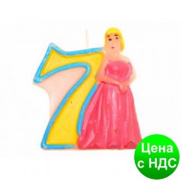 Свечи  цифры  (в торт) № HS-139 Принцессы №7