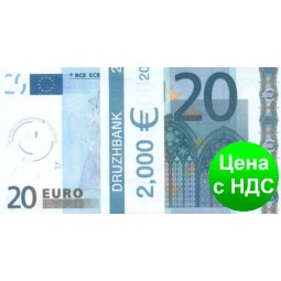 Пачка денег (сувенир) 003 Евро "20"