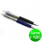Поворотна Ручка металева BAIXIN BP909 (срібло+чорний/синій)