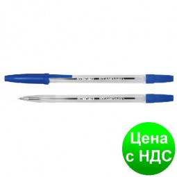 Ручка шариковая ECONOMIX STANDARD 0,5 мм. Корпус прозрачный, пишет синим E10117-02