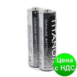 Батарейка щелочная Titanum LR6/AA LR 2pcs SHRINK (пальчик) BK