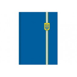 Блокнот "Орнамент", А4, тверда обкл., 96 арк., кліт., синій герб