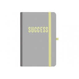 Діловий записник (Блокнот) "success" з гумкою 136х207мм, повнокольорова обкладинка, блок - шитво на