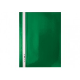 Папка-швидкозшивач А4 Economix Light без перфорації, фактура "помаранч", зелена