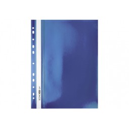 Папка-швидкозшивач А4 Economix Light з перфорацією, фактура "помаранч", синя