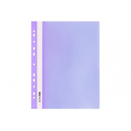 Папка-швидкозшивач А4 Economix з перфорацією, фактура "глянець", фіолетова