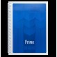 Зошит на пружині PRIME А4, 96арк., клітка, в картонній обкладинці, синій