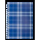 Зошит на пружині збоку, А-6, 48арк., "Shotlandka", синій, клітинка, картонна обкладинка