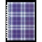 Зошит на пружині збоку, А-6, 48арк., "Shotlandka", фіолетовий, клітинка, картонна обкладинка