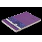 Блокнот деловой COLOR TUNES А5, 96л., клетка, обложка искусственная кожа, фиолетовый