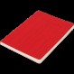 Блокнот деловой COLOR TUNES А5, 96л., линия, обложка искусственная кожа, красный