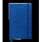 Блокнот деловой INGOT 125x195мм, 80л., клетка, обложка искусственная кожа, синий