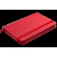 Блокнот деловой INGOT 95x140мм, 80л., клетка, обложка искусственная кожа, красный