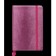 Блокнот деловой INGOT 95x140мм, 80л., клетка, обложка искусственная кожа, розовый