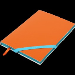 Блокнот деловой LOLLIPOP А5, 96л., чистый, обложка искусственная кожа, оранжевый