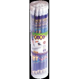 Олівець графітовий EXOTIC HB з гумкою, туба 20 шт., KIDS Line